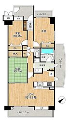 ハイホーム八千代緑が丘 3LDKの間取図画像