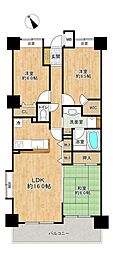 ダイアパレス幕張本郷ウインダムヒル 3LDKの間取図画像
