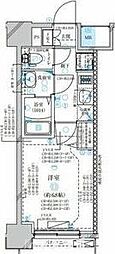 名古屋市営東山線 中村日赤駅 徒歩8分の賃貸マンション 11階1Kの間取り