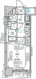 名古屋市営東山線 中村日赤駅 徒歩8分の賃貸マンション 12階1Kの間取り