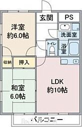 メゾン憧旛 8階2LDKの間取り