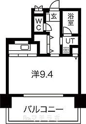 CASTELLOASSO 1Kの間取図画像