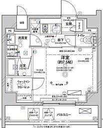 ディアレイシャス大須赤門通本町 1Kの間取図画像
