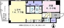 名駅南サクセス8 1LDKの間取図画像
