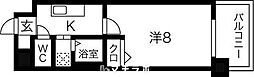 リアライズ記念橋 1Kの間取図画像