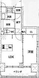 プレサンス上前津グレース 1LDKの間取図画像