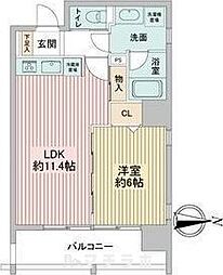 レインボーピア記念橋 1LDKの間取図画像