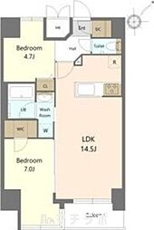 S-RESIDENCE大曽根bresa 2LDKの間取図画像