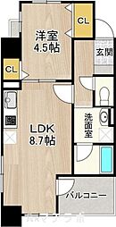 CITYSPIRENagoya-Osu 1LDKの間取図画像