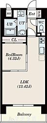 Primal千種luno 1LDKの間取図画像