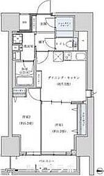 パークアクシス新栄 2DKの間取図画像