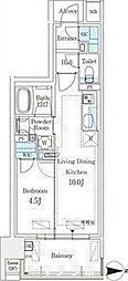 GRANPASEO丸の内 1LDKの間取図画像