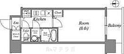 エスリード栄イーストスクエア 1Kの間取図画像