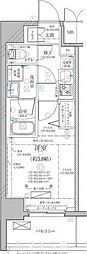 ディアレイシャス泉 1Kの間取図画像