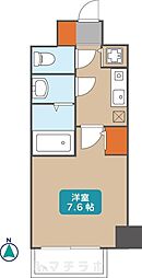 ヴィラマリオン 1Kの間取図画像
