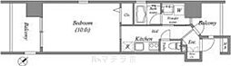 パラッツオスペチアーレ 1Kの間取図画像