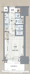 プレサンスサカエリバースタイル 1Kの間取図画像