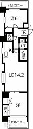 エクレール鶴舞 2LDKの間取図画像
