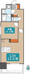 プレサンス丸の内雅風 1LDKの間取図画像