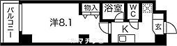 ベル黒川 1Kの間取図画像