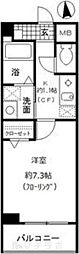 アンナマリエ 1Kの間取図画像