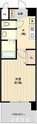パークフラッツ金山 1Kの間取図画像