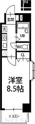 ウェステリア西大須 1Kの間取図画像