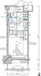 ディアレイシャス名古屋浄心II 1Kの間取図画像