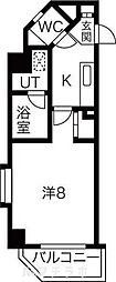 シテイライフ池下西 1Kの間取図画像