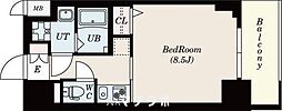 S-RESIDENCE平安通 1Kの間取図画像