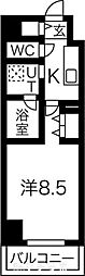 RICHED'OR名駅南 1Kの間取図画像