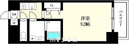 プレサンス栄フェル 1Kの間取図画像