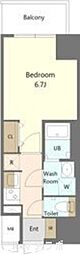 名古屋市北区杉栄町5丁目マンション 1Kの間取図画像