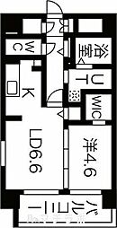 シェソワ東桜 1LDKの間取図画像