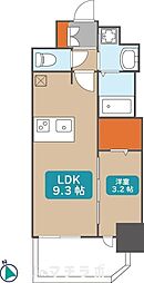 プレサンスNAGOYA覚王山 1LDKの間取図画像