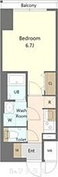 名古屋市北区杉栄町5丁目マンション 1Kの間取図画像
