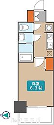 プレサンス太閤通ファシール 1Kの間取図画像