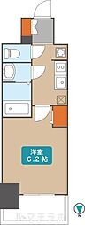 プレサンス葵デュリス 1Kの間取図画像