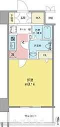 SHOKEN Residence名古屋SOUTH 1Kの間取図画像
