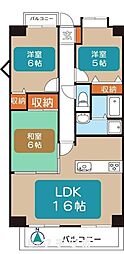 ファーニス白壁 3LDKの間取図画像