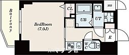 S-RESIDENCE平安通 1Kの間取図画像