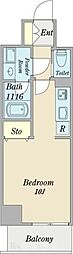 SDCourtKanayama ワンルームの間取図画像
