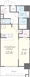 パークゲート栄白川 1LDKの間取図画像