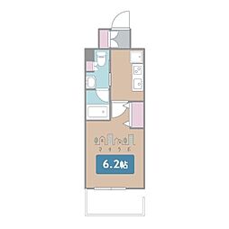 ルネフラッツ庄内通駅前 1Kの間取図画像