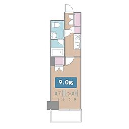 スクエア名駅南 1Kの間取図画像
