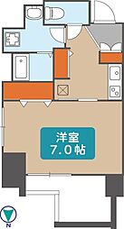 プレサンス丸の内リラティ 1Kの間取図画像