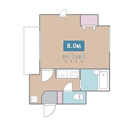 ウェステリア西大須 1Kの間取図画像