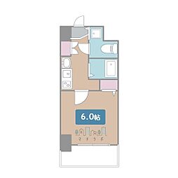 プレサンスナゴヤ桜通ビッグビート 1Kの間取図画像