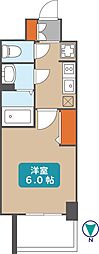 プレサンス広小路通葵 1Kの間取図画像