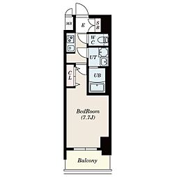 S-RESIDENCE庄内通North 1Kの間取図画像